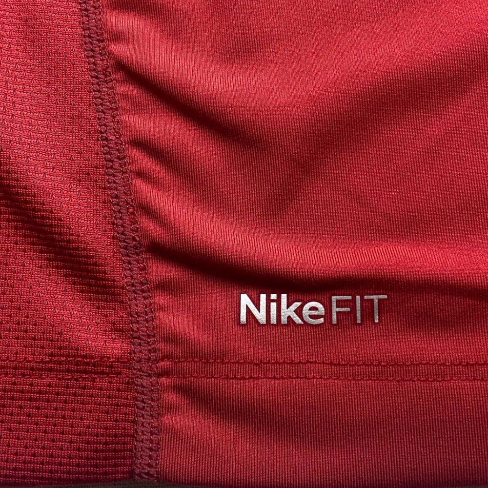 Nike Pro Mens XXL Red Black Long Sleeve Compression Shirt Nike FIT 356864-648 - Picture 6 of 11